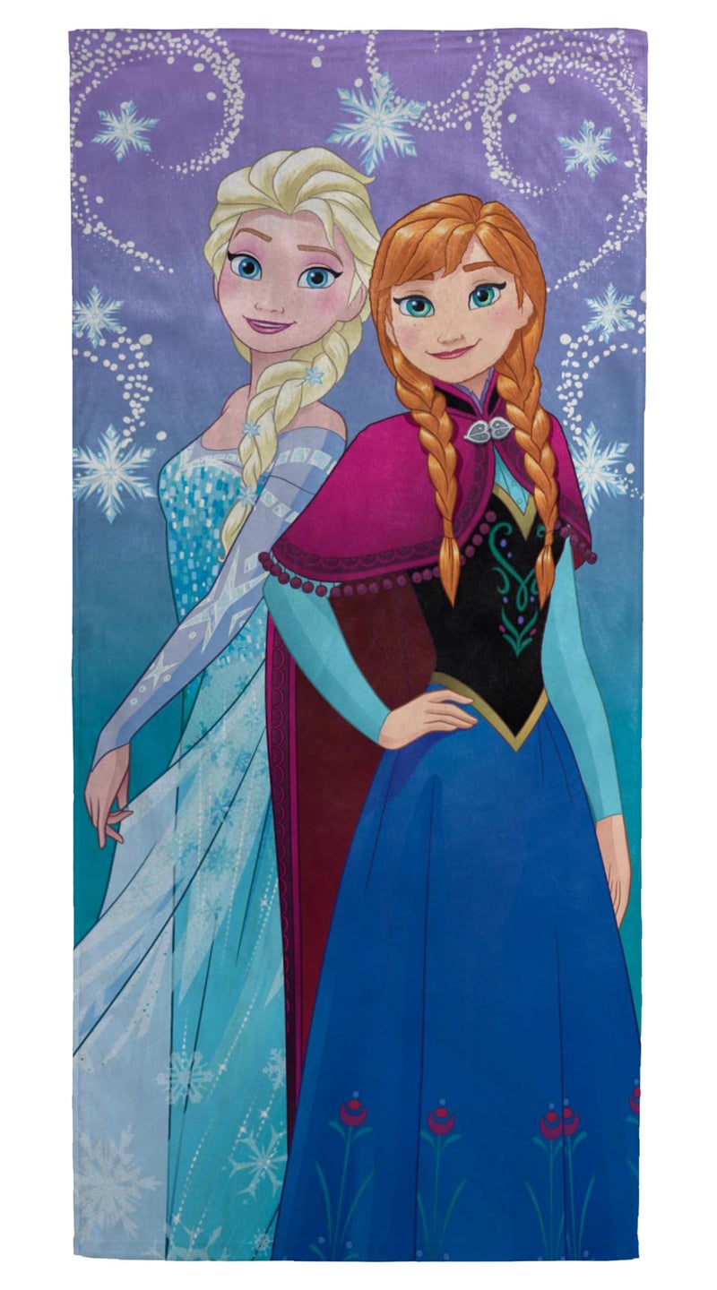 Jay Franco Frozen 2 Snowflake Sister Bath/Pool/Beach Towel, Multi 28â€ x 58â€ - Image 1